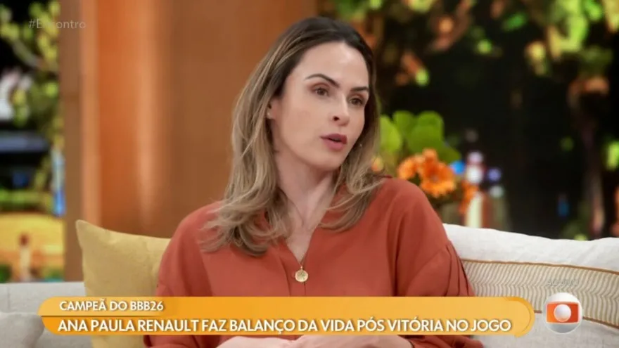 Globo prepara espaço fixo para Ana Paula Renault após explosão de audiência no BBB 26